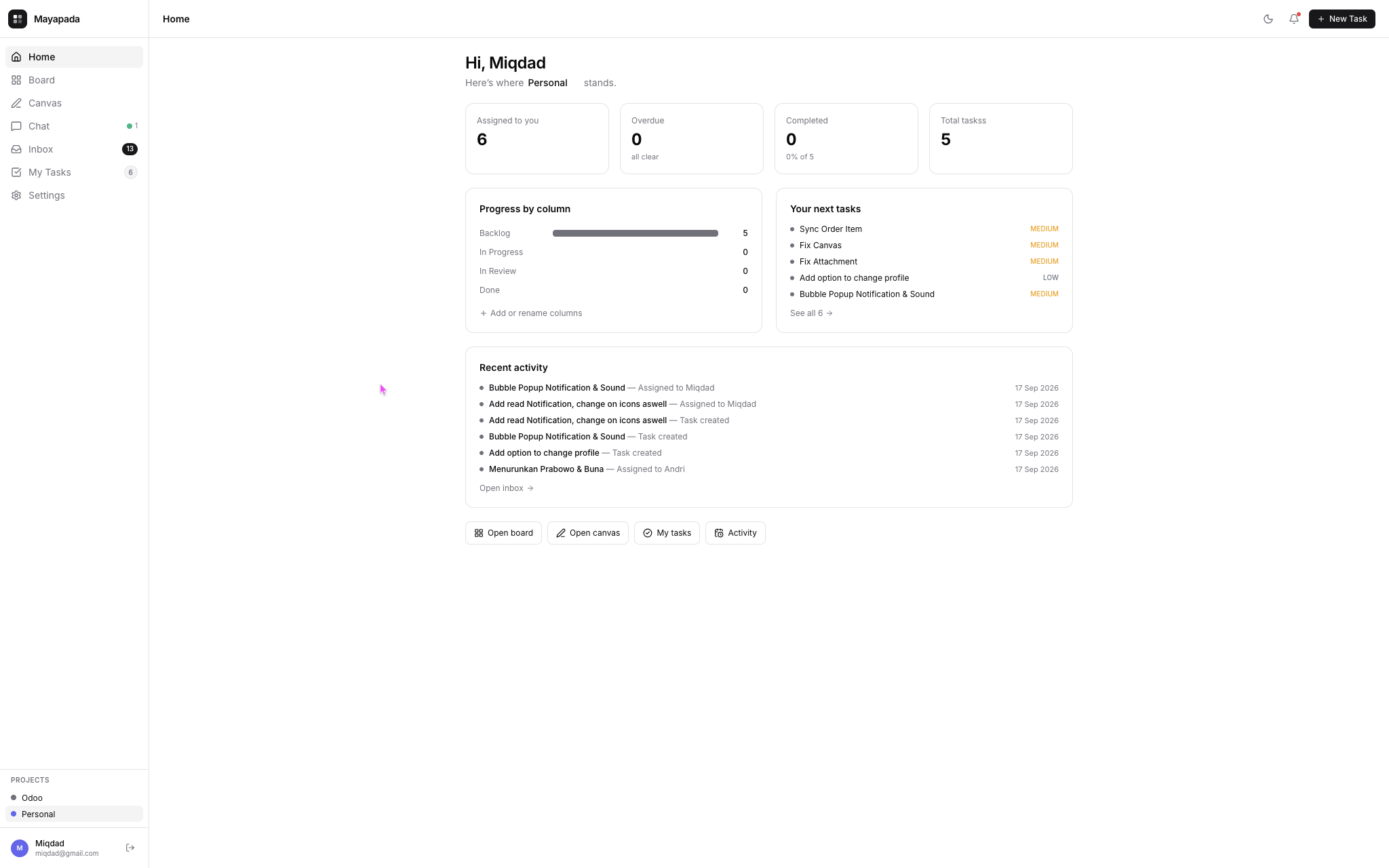 Board Application — 1