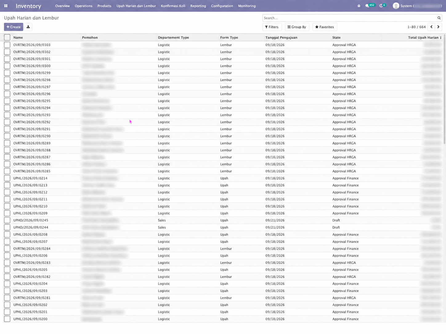 Odoo Wage & Overtime — 1