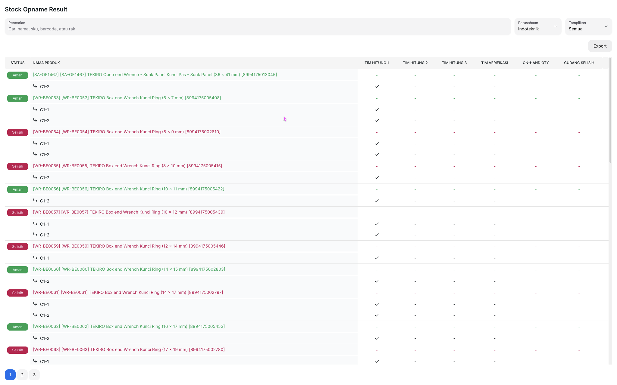 Stock Opname Application — 1